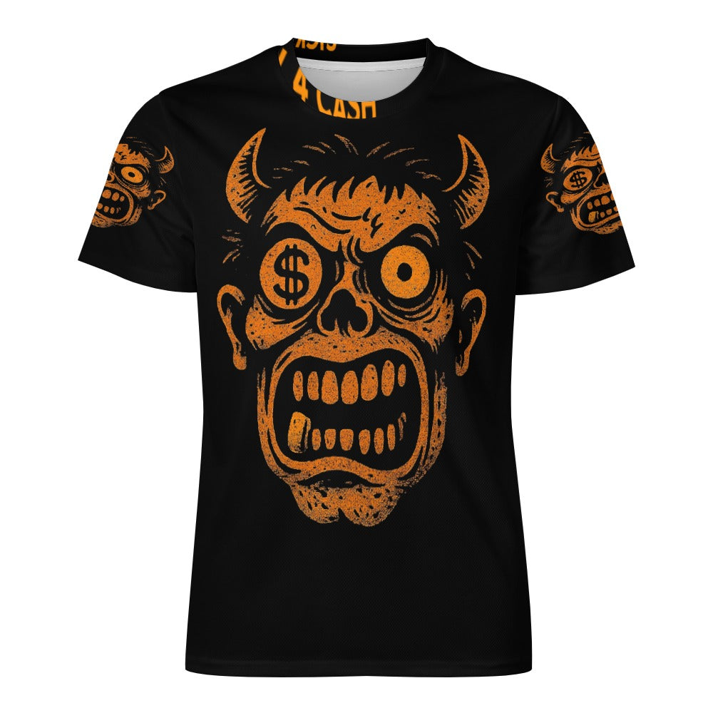 Ice Silk All-Over Print T-Shirt – Streetwear Tee for Cool Comfort