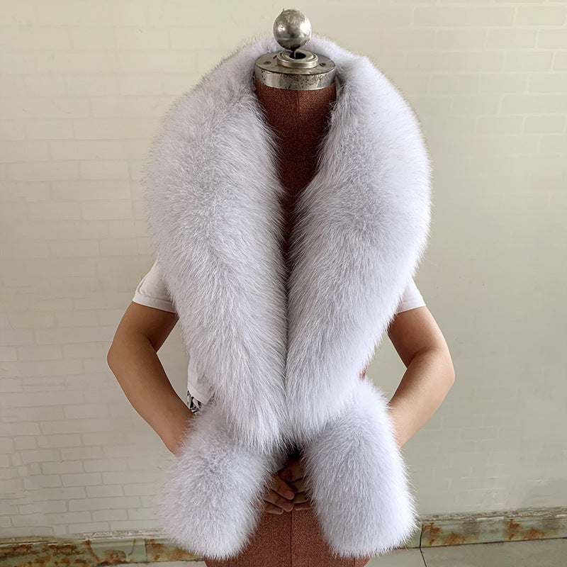 Real Fox Fur Horn Collar