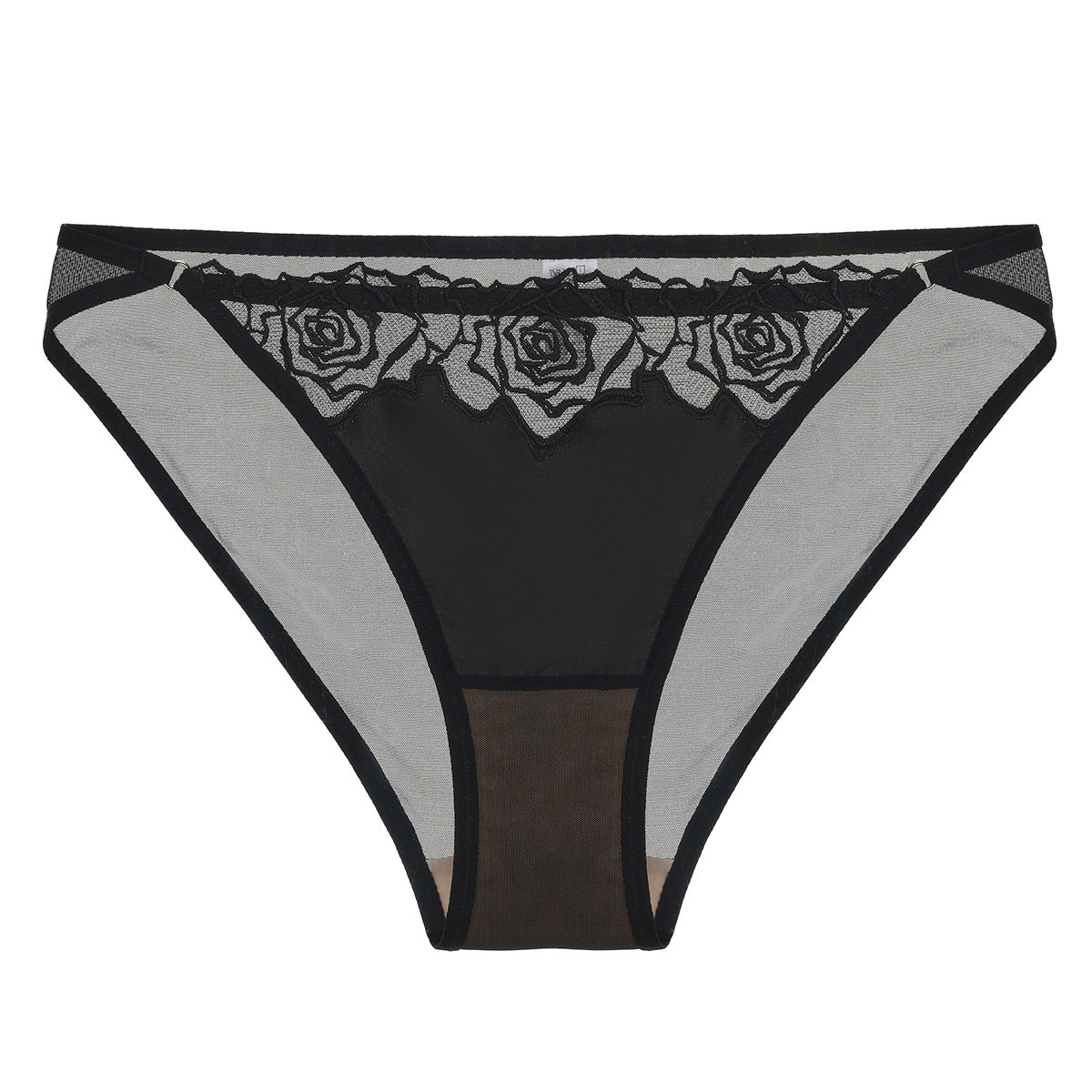 Women French Vintage Lace Panties – Rose Embroidery Elegance