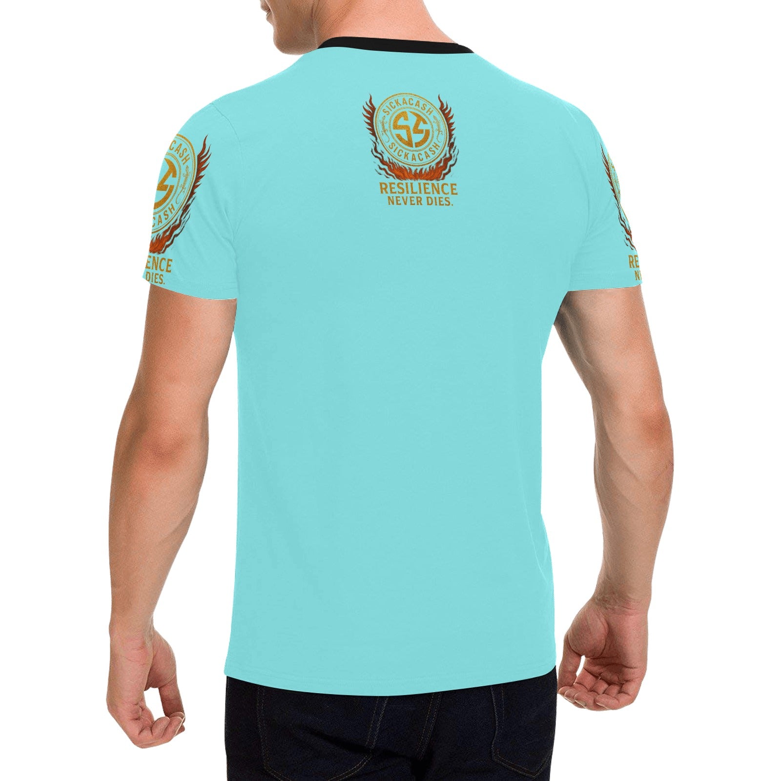 Men's All Over Print Patch Pocket T-shirt (Model T56)