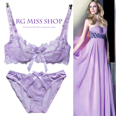 Transparent Lace Embroidery Bra & Panty Set – Ultra-Thin, Ultra-Sexy, Made to Flaunt