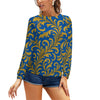 Raglan round neck sweater