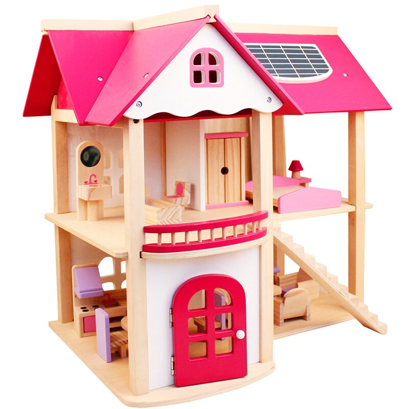 Wooden Dollhouse Furniture Set
