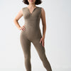 Seamless Shapewear Fitness Yoga Sleeveless  Elasticity Running Shaping Long Pants Jumpsuit