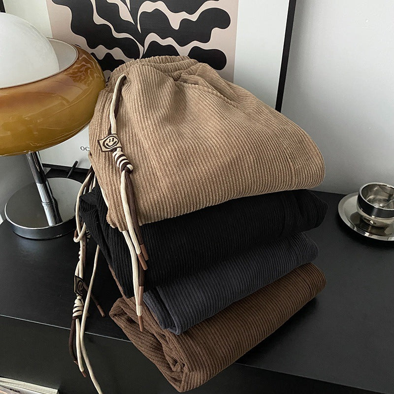 Velvet High-Waist Harem Pants