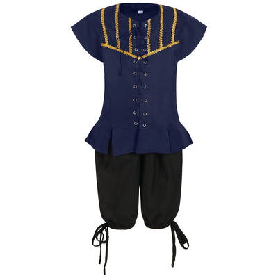 Halloween costume party cosplay Halloween children's pirate costume Caribbean pirate performance costume