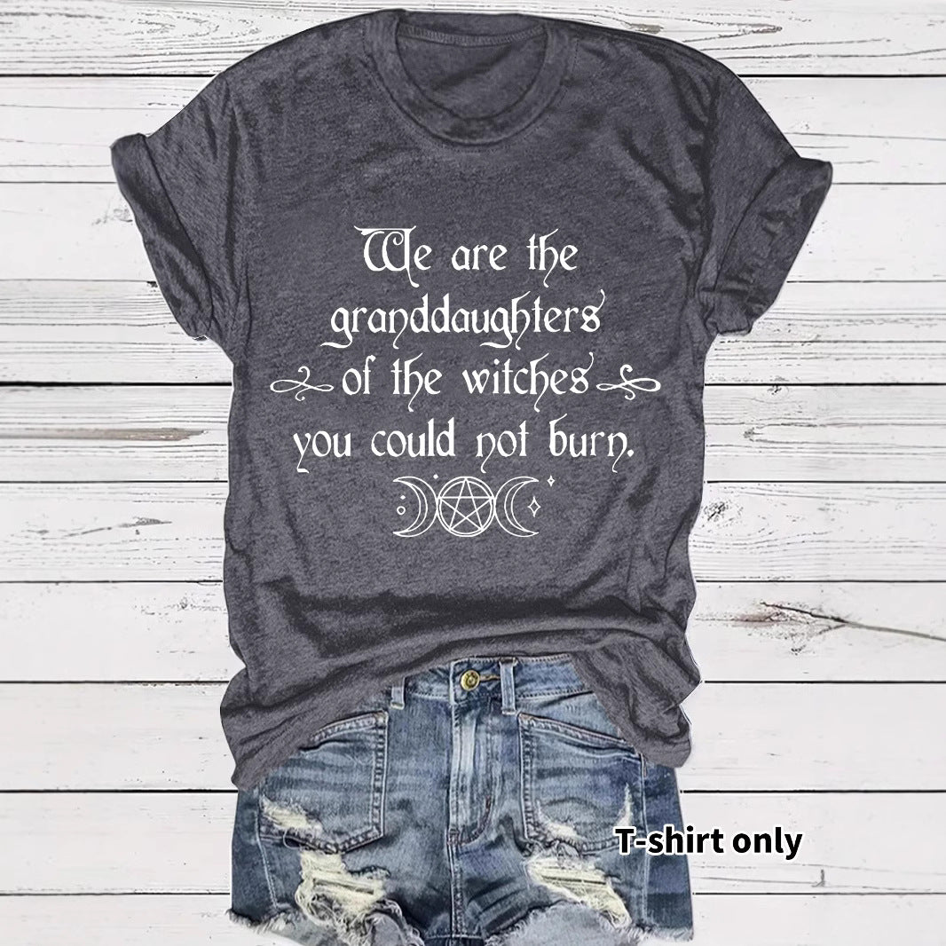 Moon Letter Printed T-Shirt