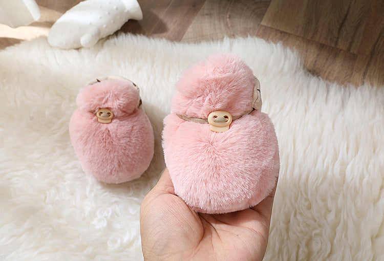 Warm Fur Baby Step Shoes – Plush Winter Footwear for Newborns & Toddlers