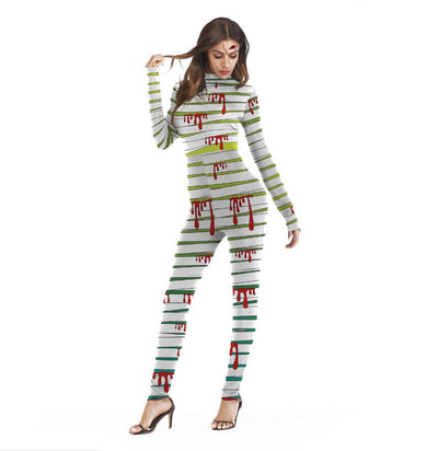 Halloween costume festival event party costume COS long sleeve jumpsuit
