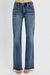 Women RISEN Tummy Control High Rise Straight Jeans (Plus Size)
