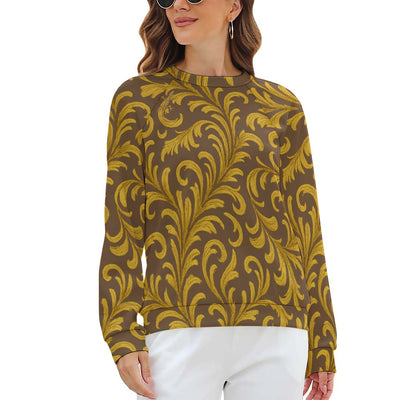 Raglan round neck sweater