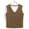 Women's Long Sleeve Button Knit Vest