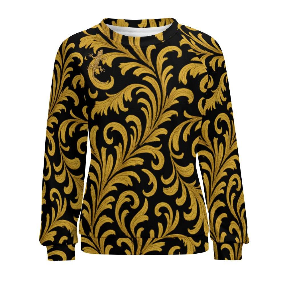 Raglan round neck sweater