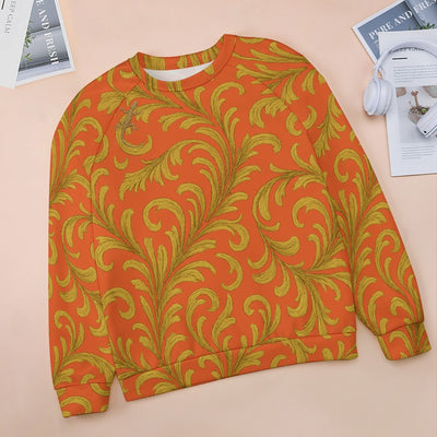 Raglan round neck sweater