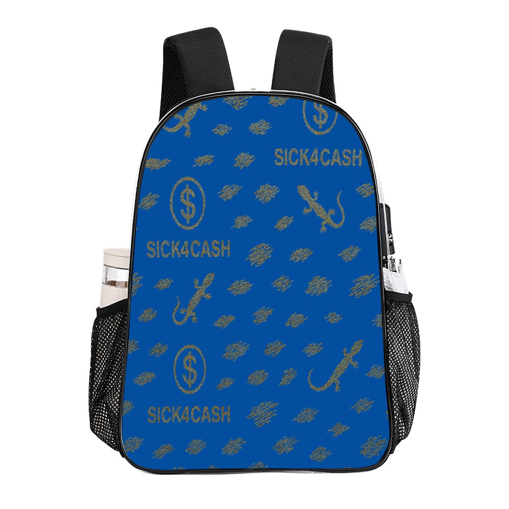 Sick 4 Cash Monogram Transparent Bag 17" — New Drop. No Secrets. All Hustle.