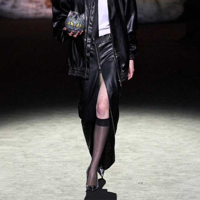 S4C Heel Women's Super High Heel Shoes Metal Shallow Mouth Single Shoe Boots