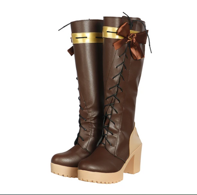 Violet Evergarden Cosplay Shoes – Elegant Boots for Halloween & Anime Carnival
