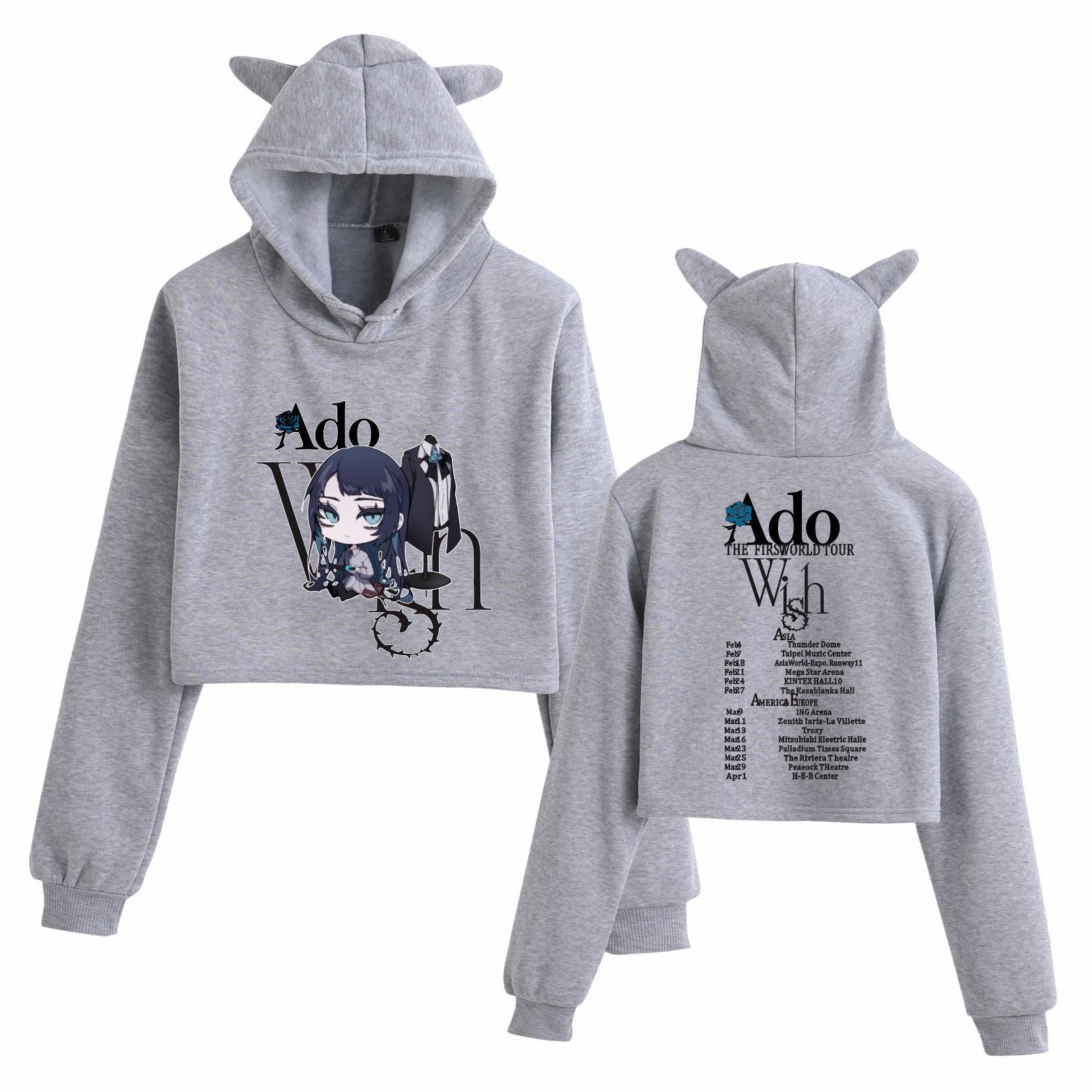Ado Wish Tour T-shirt Japan Singer Print T-shirt