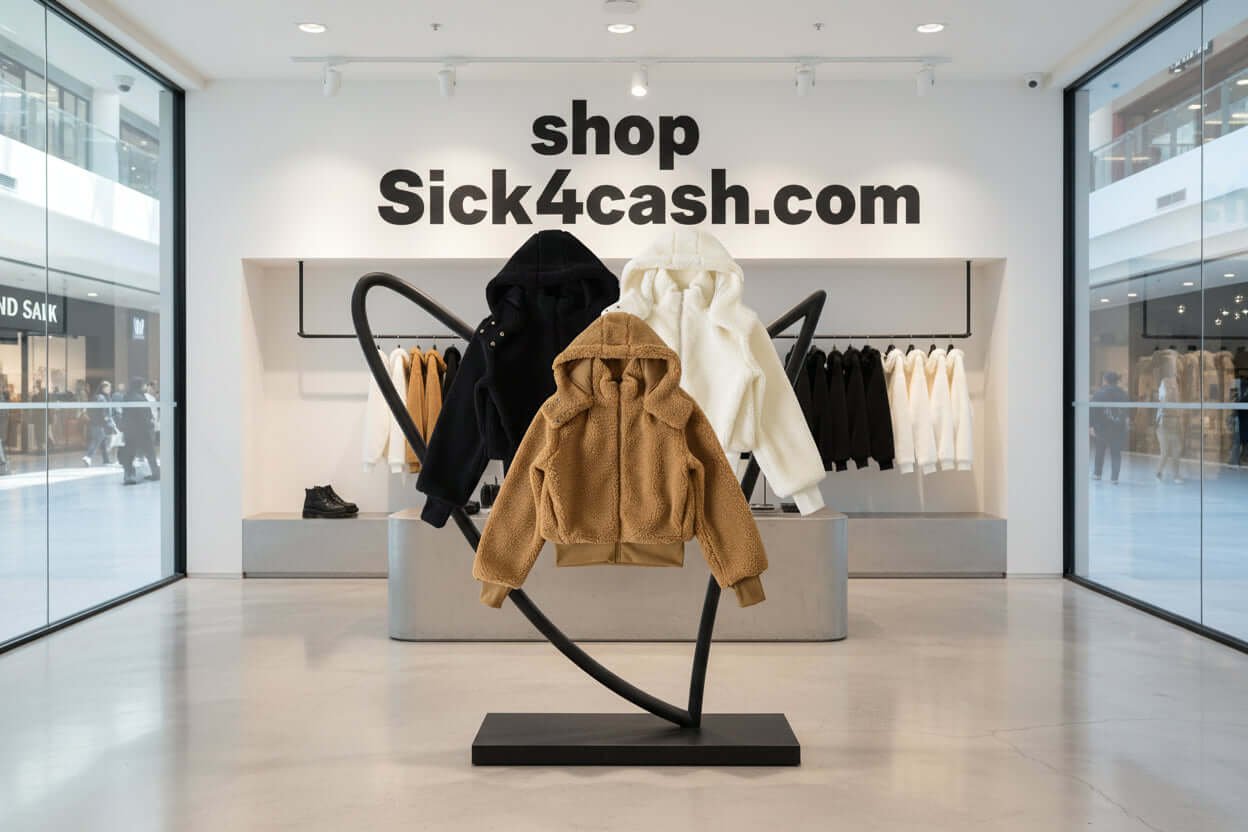 Hooded Snap Fastener Zipper Jacket