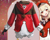 Game Genshin Impact Klee Cosplay Costume Wigs Shoes Loli Outfit Uniform Women adult kids child girl Halloween Carnival backpack