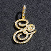 Hip hop accessories grass letter pendant melon seed buckle Cuban chain accessory