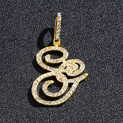 Hip hop accessories grass letter pendant melon seed buckle Cuban chain accessory