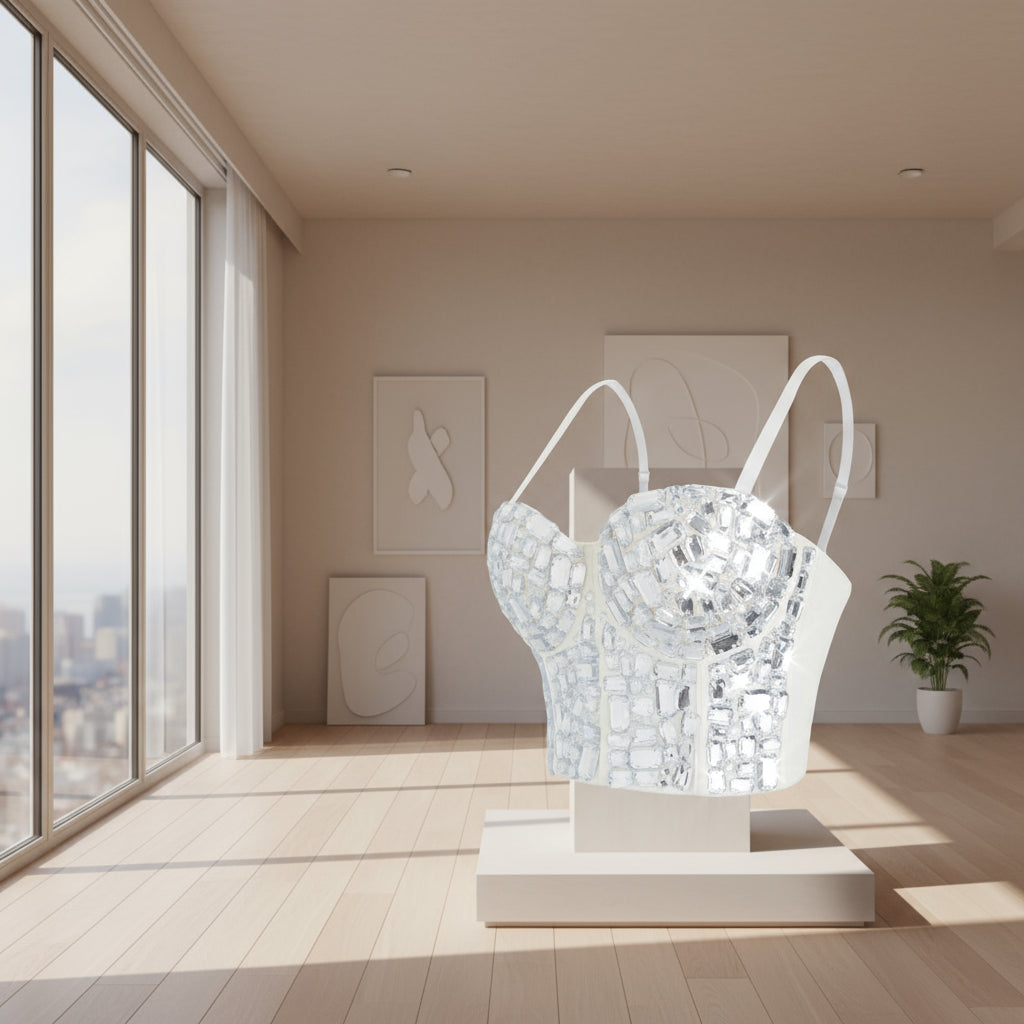 Strapless Bra with Heavy Handmade