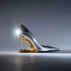 S4C Heel Women's Super High Heel Shoes Metal Shallow Mouth Single Shoe Boots
