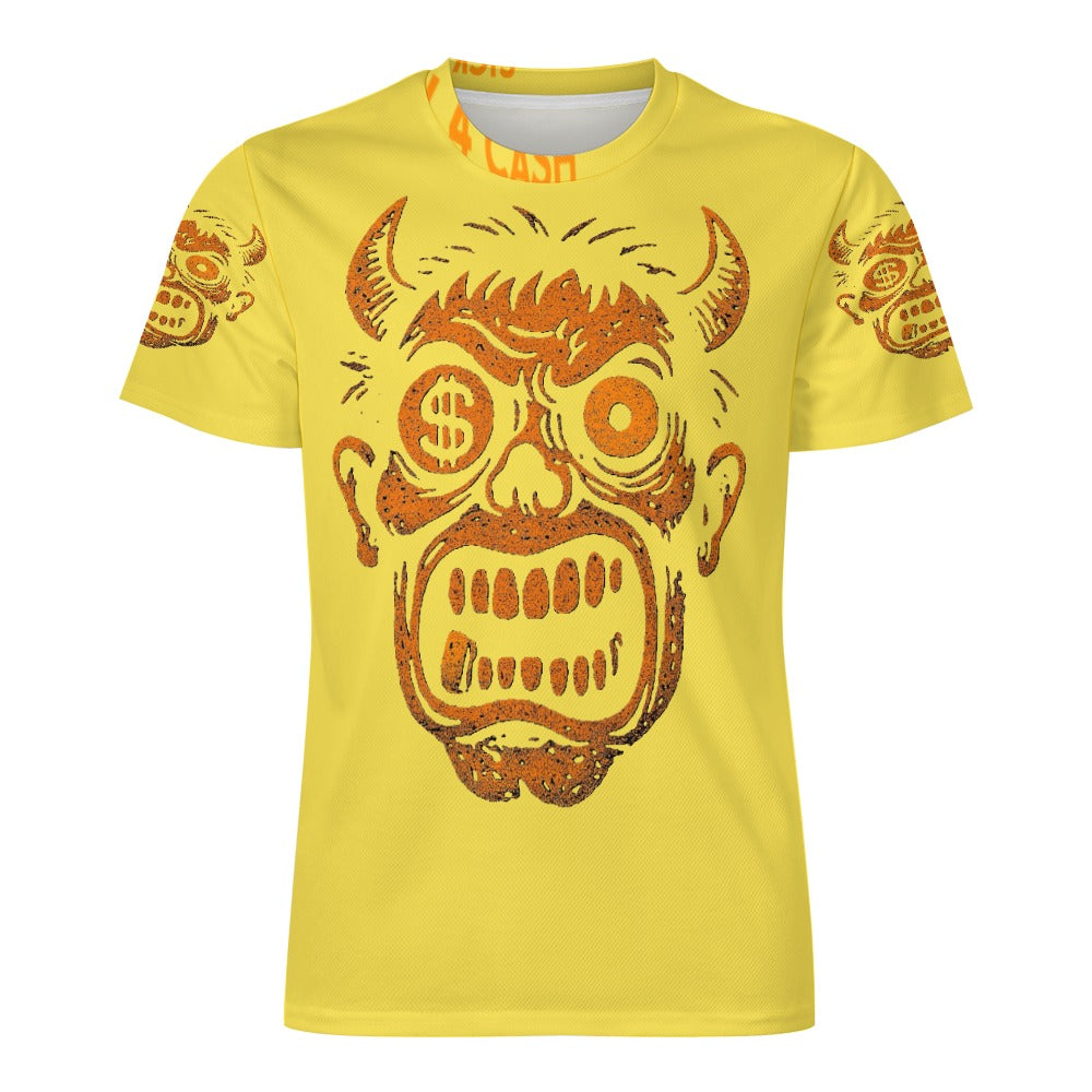 Ice Silk All-Over Print T-Shirt – Streetwear Tee for Cool Comfort