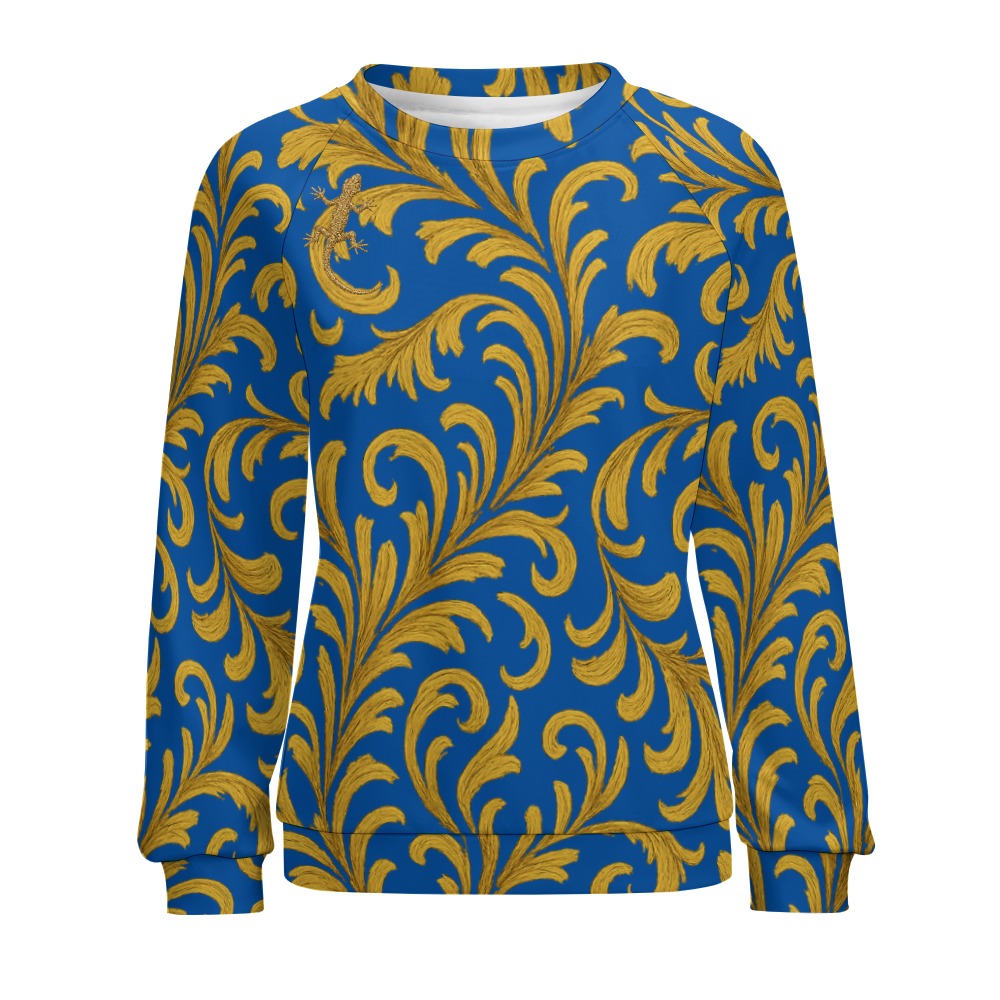 Raglan round neck sweater