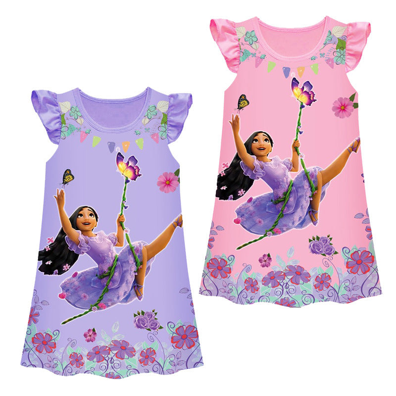 Girls’ Magic Full House Encanto Pajama Dress – Dream in Color