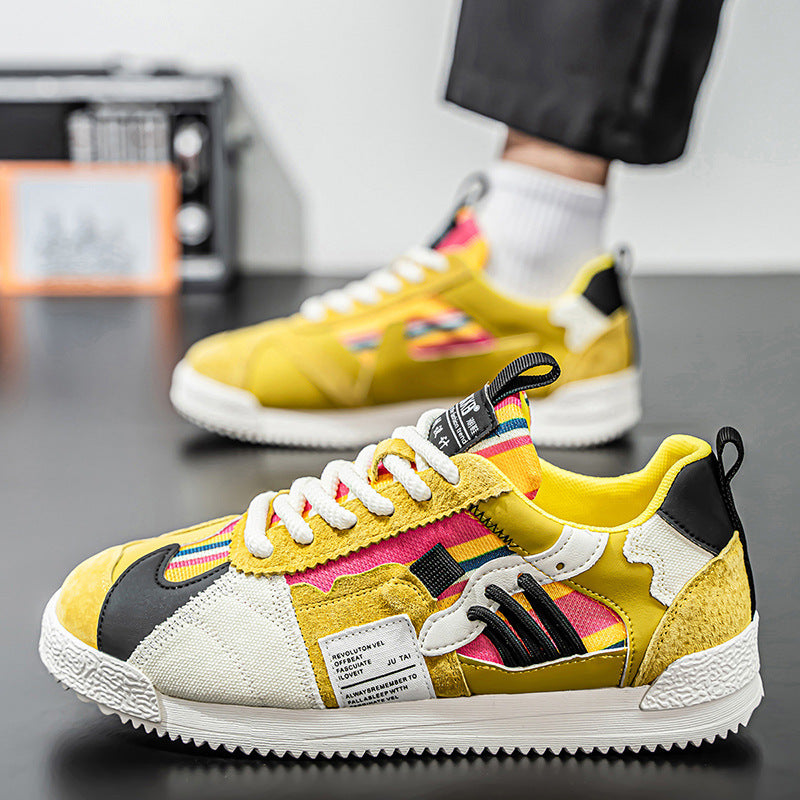 Thin Multi-Dopamine Agan Sneakers – Men's Breathable Mesh, Fashion-Forward Versatile Sports Shoes