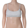 Women's Fitted Crop Top Solid Color Strapless Tube Top