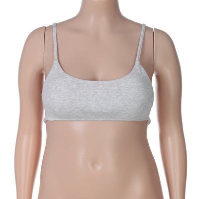 Women's Fitted Crop Top Solid Color Strapless Tube Top