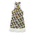Hanging neck sleeveless feather geometric pattern dress for women
