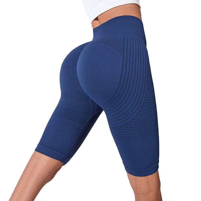 S4C Seamless Butt-Lifting Fitness Pants with Tummy Control and High Waist Peach Bottom Yoga Shorts