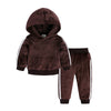 S4CChildren's Clothing Boys And Girls Suits Sports And Leisure Gold Velvet Two-Piece Children's Clothes