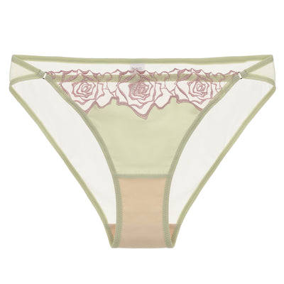 French Vintage Lace Panties – Rose Embroidery Elegance