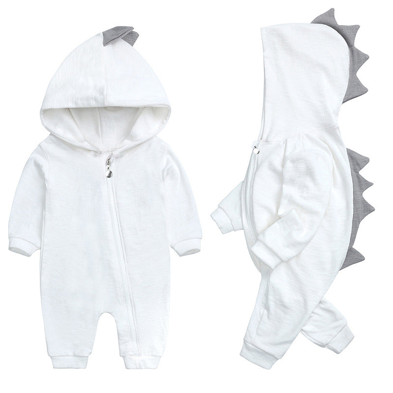 S4C New Baby Dinosaur Hooded Cotton Jumpsuit For Men And Women Baby Long-Sleeved Romper Baby Jumpsuit