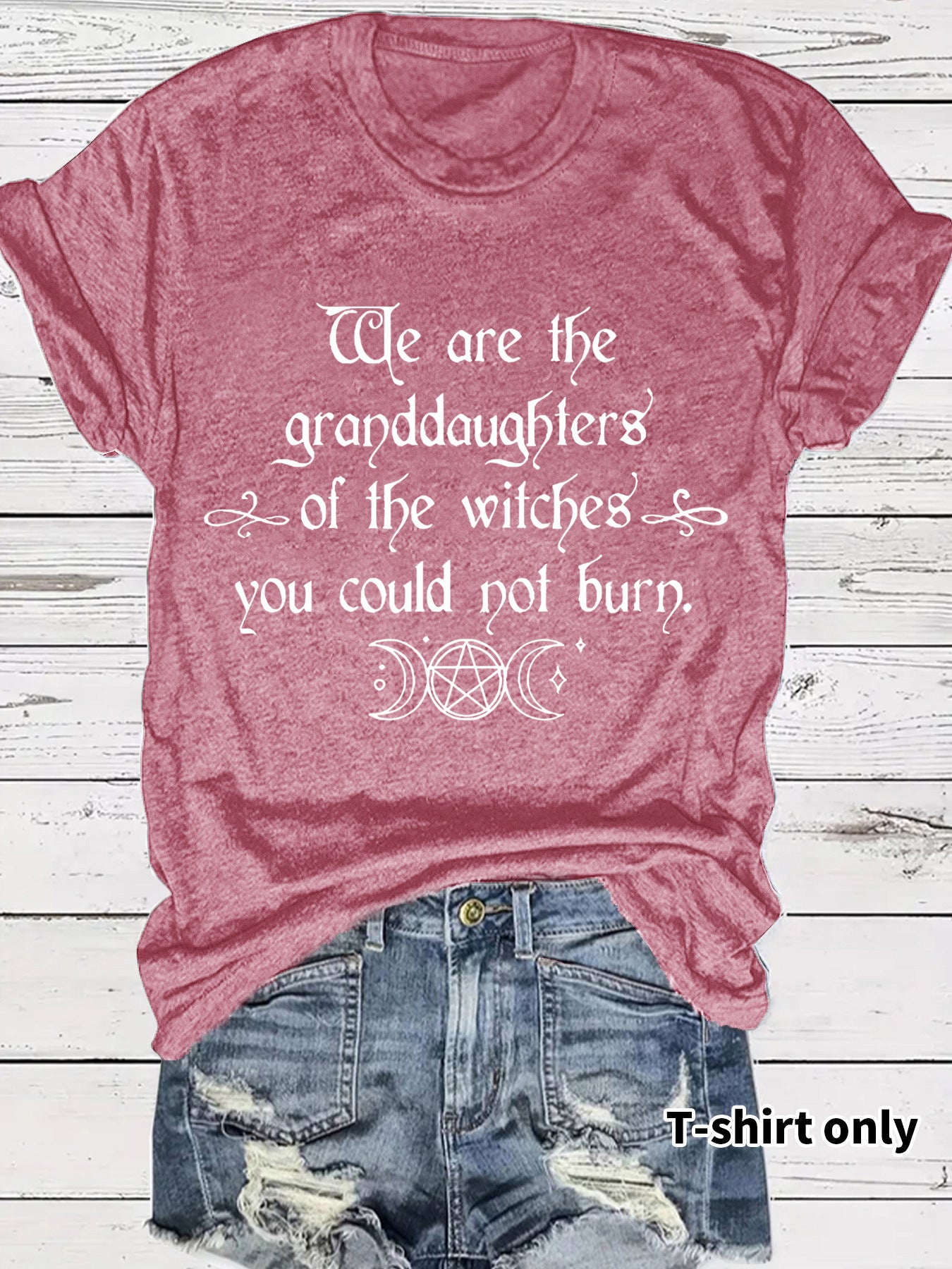 Moon Letter Printed T-Shirt