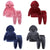S4CChildren's Clothing Boys And Girls Suits Sports And Leisure Gold Velvet Two-Piece Children's Clothes