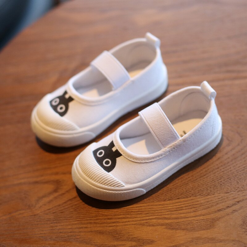 Kid’s White Canvas Shoes – Spring & Autumn Edition