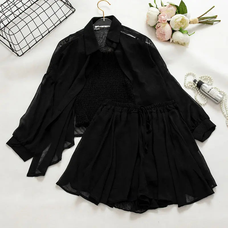 3-piece Sun Protection Chiffon Jacket