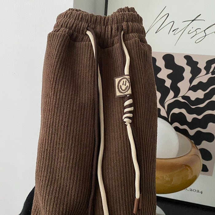 Velvet High-Waist Harem Pants