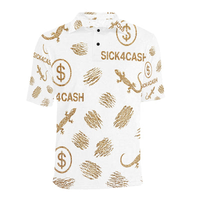 Men's All Over Print Polo Shirt (T55)