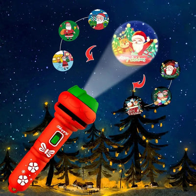Christmas Projection Flashlight Toy – Luminous Holiday Light for Kids & Festive Fun