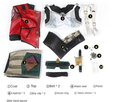 LOL Arcane Vi Cosplay Costume Anime Arcane LOL Vi Cosplay Women Halloween Costume Leather Outfit Full Set