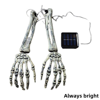 Halloween Ghost Hand Floor Lamp Led Copper Wire Light String Luminous Skull Hand Ghost Festival Layout Props
