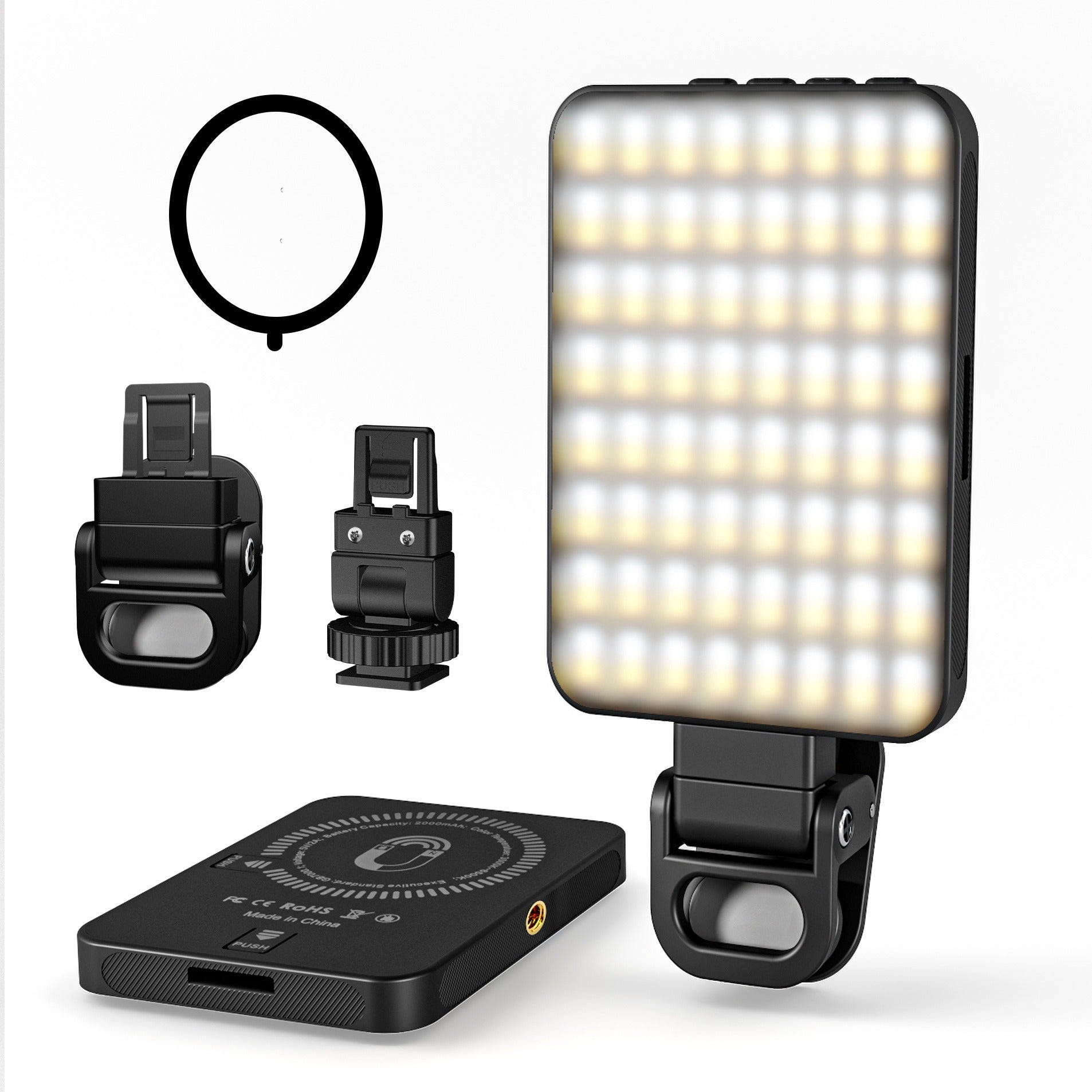 Magnetic LED Fill Light – Pocket-Sized Lighting for Video Calls, Photography & Live Broadcasts