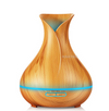 S4C Aroma Essential Oil Diffuser Ultrasonic Air Humidifier with Wood Grain 7 Color Changing LED Lights for Office Home 400ml